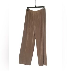 Chico's Travelers Wide Leg Tan Pants GUC 2 REG